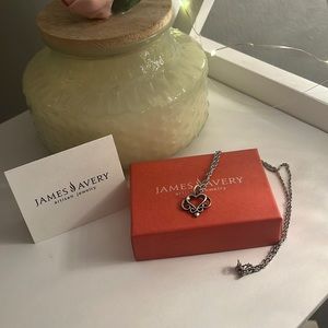 James Avery retired heart necklace silver